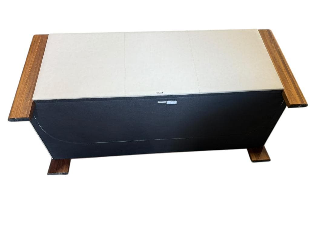 ◻【美品】karimoku 3人掛けソファ 本革張り ZU4853 ソファのみ