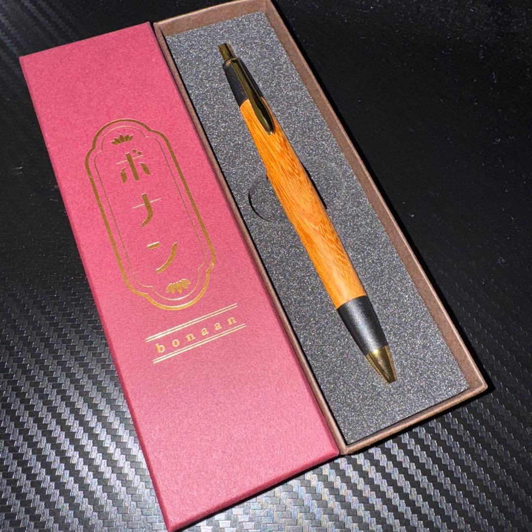 ボナンペン 木製シャープペンシル 専用ケース、保証書付き
