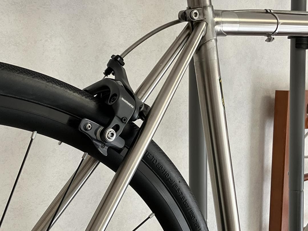 レイノルズ921ステンレスピストバイク EmmeAkka新品パーツ多数同梱