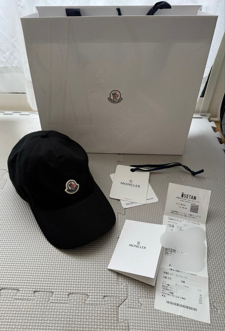 ユニセックスモンクレールベースボールキャップ黒