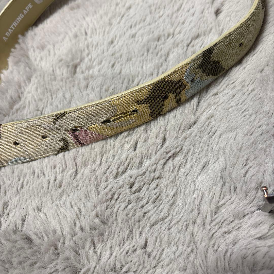 A BATHING APE カモフラージュ ベルト