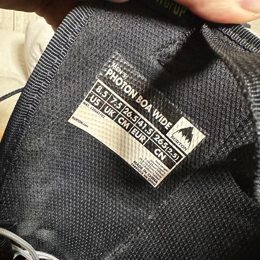 Burton Photon wide フォトン　ワイド スノーボードブーツ