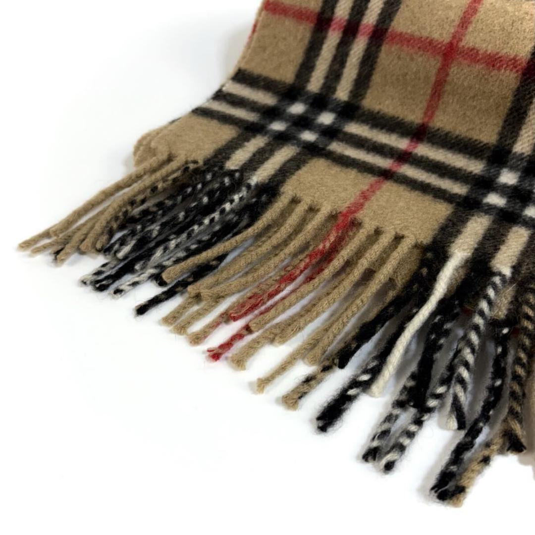 【美品】BURBERRY カシミヤ マフラー ベージュ 英国製 希少品
