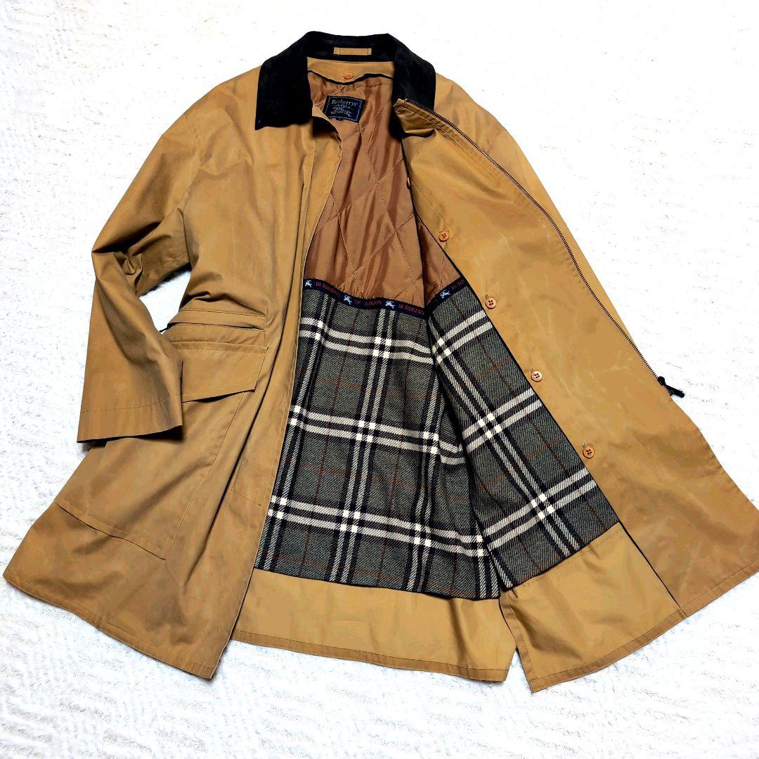 Burberrys' バーバリー マスタードイエロー キルティングライナー付