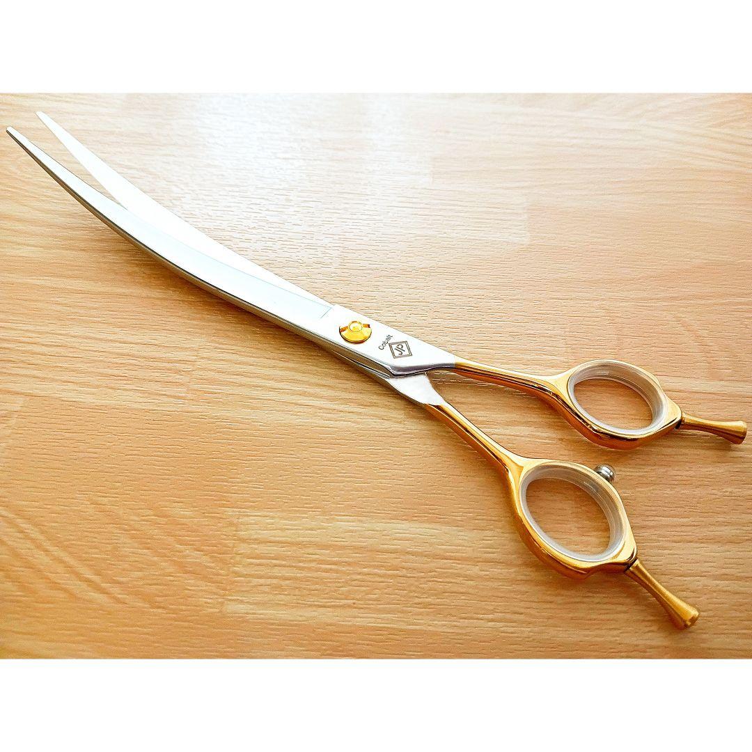 7.5inch切れ味抜群カーブシザートリミングトリマーペット&ママミングも◎