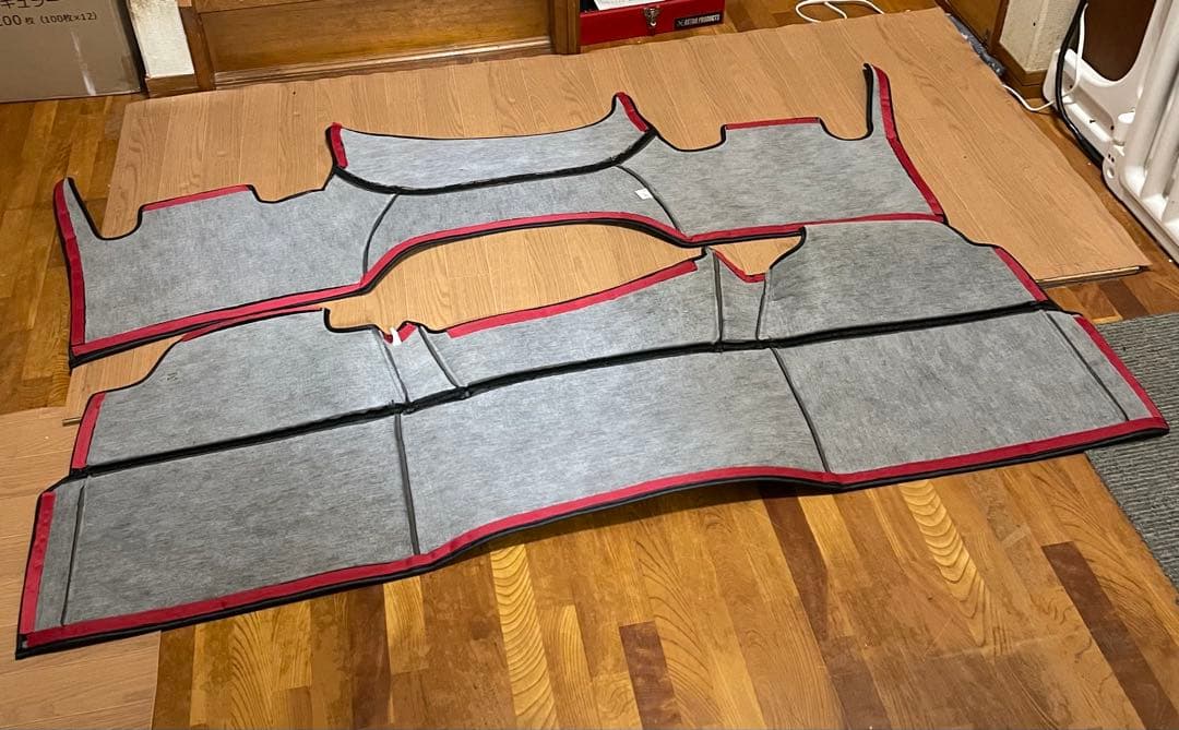 ハイエース　ワイド　デッキカバー　新品　舞杏　テールランプ　ヘッドライト　紫