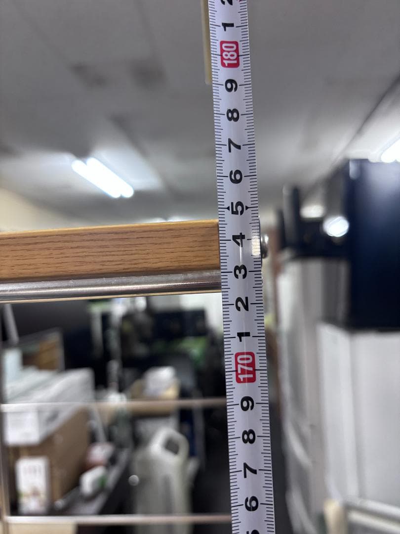 【中古】無印良品　ステンレスユニットシェルフ　オーク材棚セット