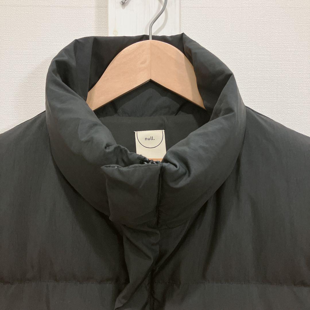 極暖 null. ヌル オーバー ダウン ベスト ブラック F