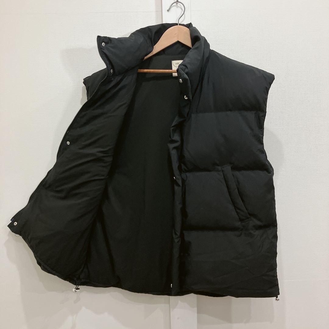 極暖 null. ヌル オーバー ダウン ベスト ブラック F