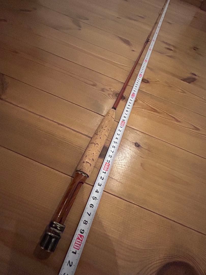 フライロッド　グラスロッド　6'7\"#3 3ピース　パックロッド　マルチピース