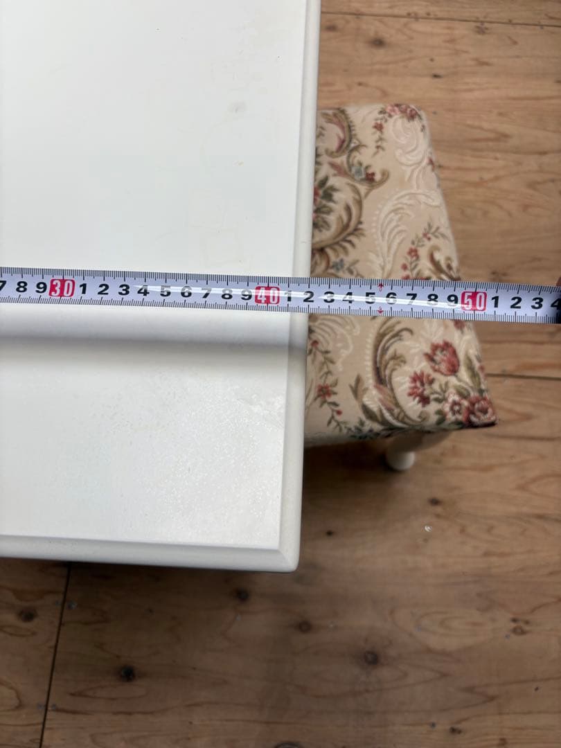 ホワイト 木製 ドレッサー・鏡台