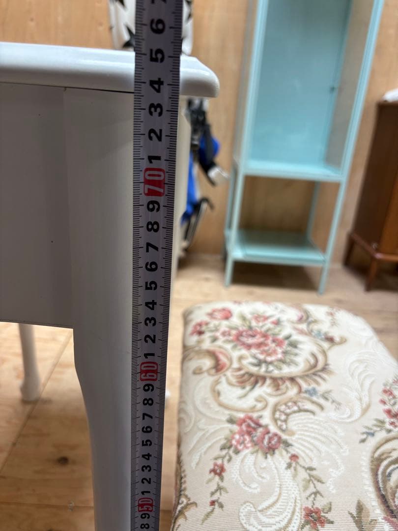 ホワイト 木製 ドレッサー・鏡台