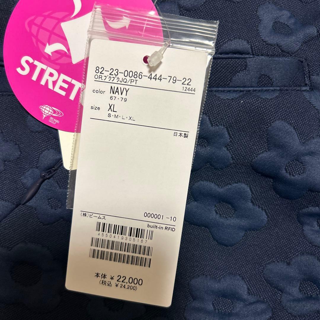 新品未使用Beams Golf フラワーパターンパンツ XL 日本製