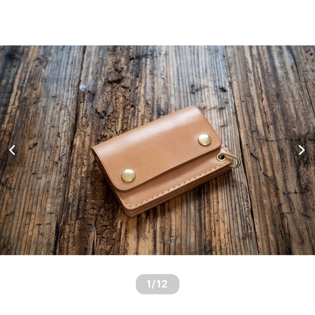 【未使用】PEACE Leather craft ショートトラッカーウォレット