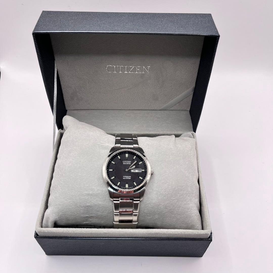 箱付き　CITIZEN ECO-DRIVE E101-S024650 チタン