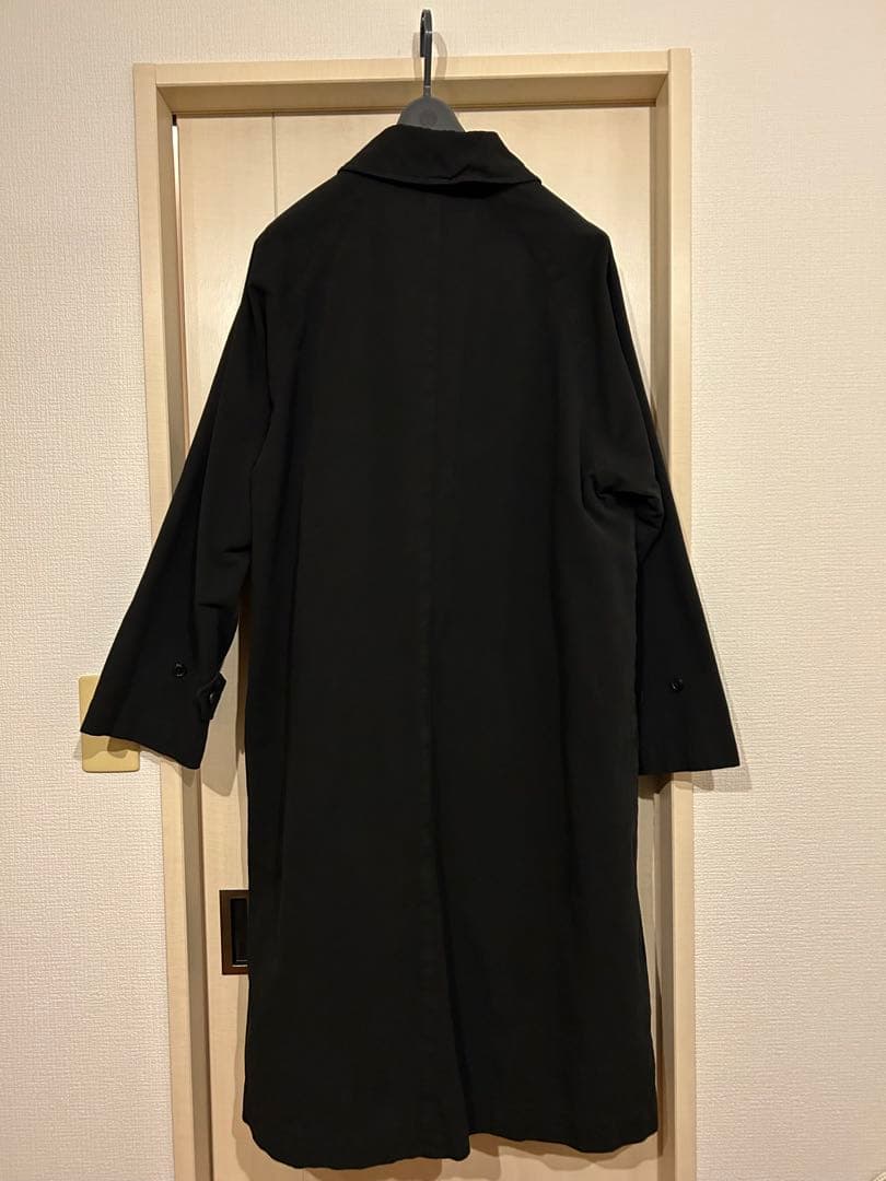 24aw comoli 製品染バルカラーコート 1 ブラック