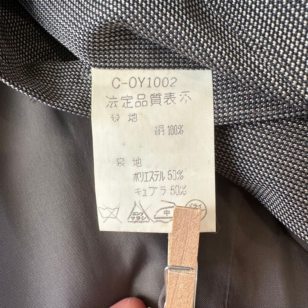 【美品】ライナー付き　LANVIN ステンカラーコート グレー　L カシミヤ混