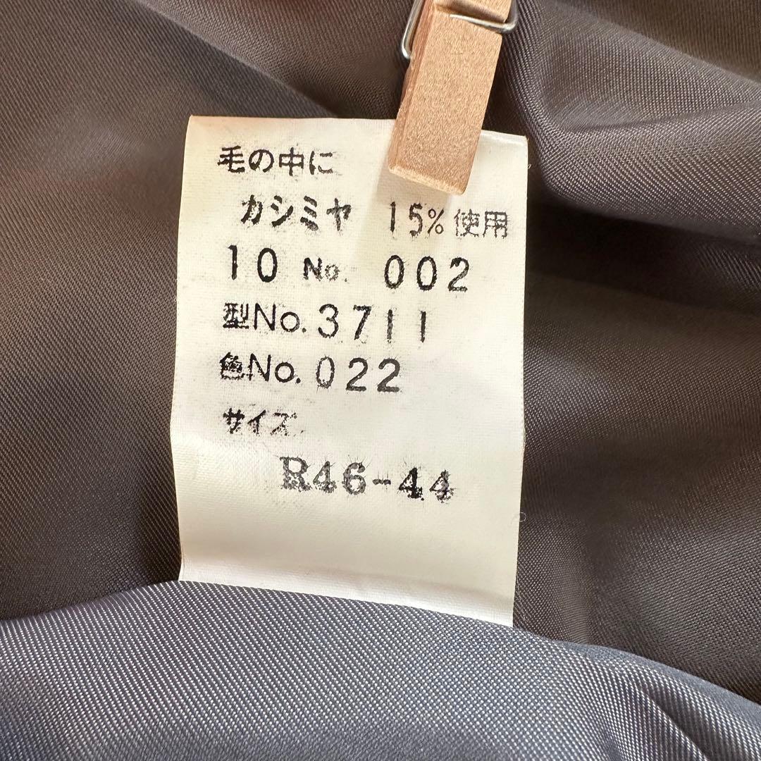 【美品】ライナー付き　LANVIN ステンカラーコート グレー　L カシミヤ混