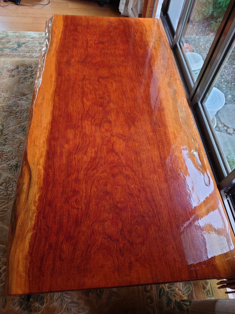 座卓 無垢材 テーブル 光沢仕上げ