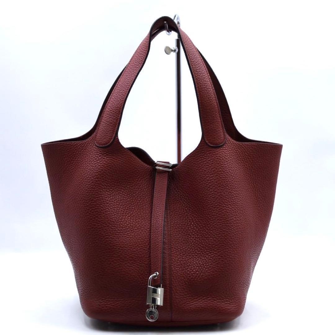 【超美品】　エルメス ピコタンロックMM レッド　ボルドー トリヨンクレマンス