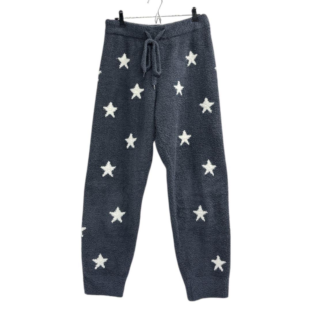 美品ジェラピケパウダースタープルオーバーパンツセットアップFネイビーb5K007