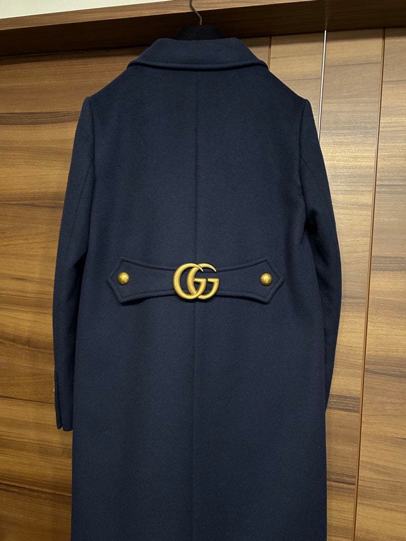 【専用】GUCCI コート　GGマーモント　ネイビー