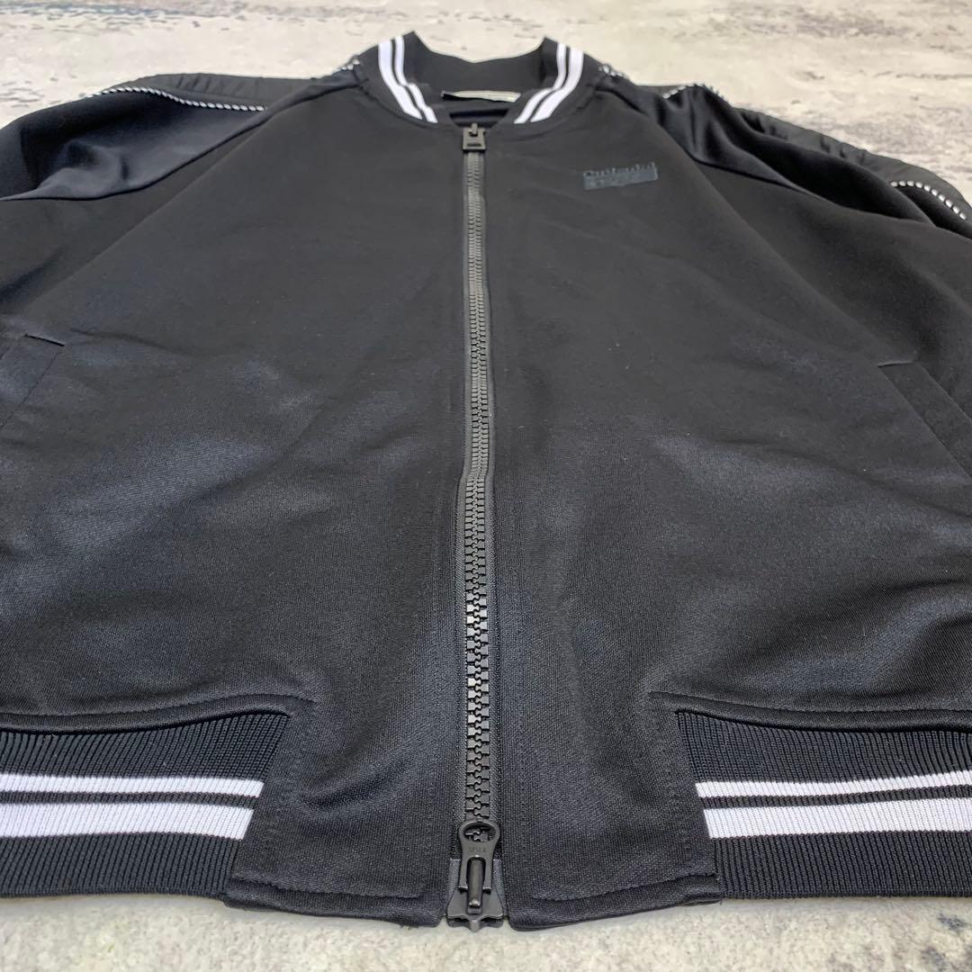 オニツカタイガー トラックジャケット 虎刺繍ロゴ ブラック XL 即完品