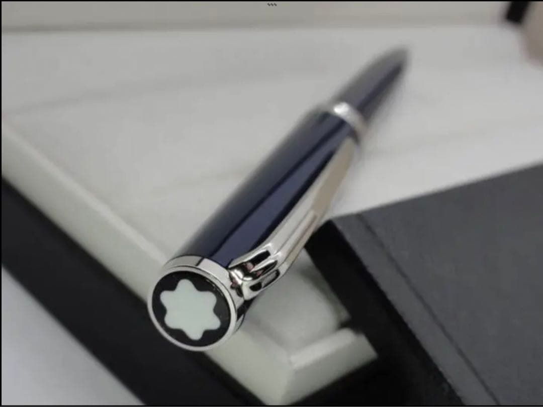 モンブラン　未使用に近い美逸品！PIX★No114809★ダークブルー＆プラチナ