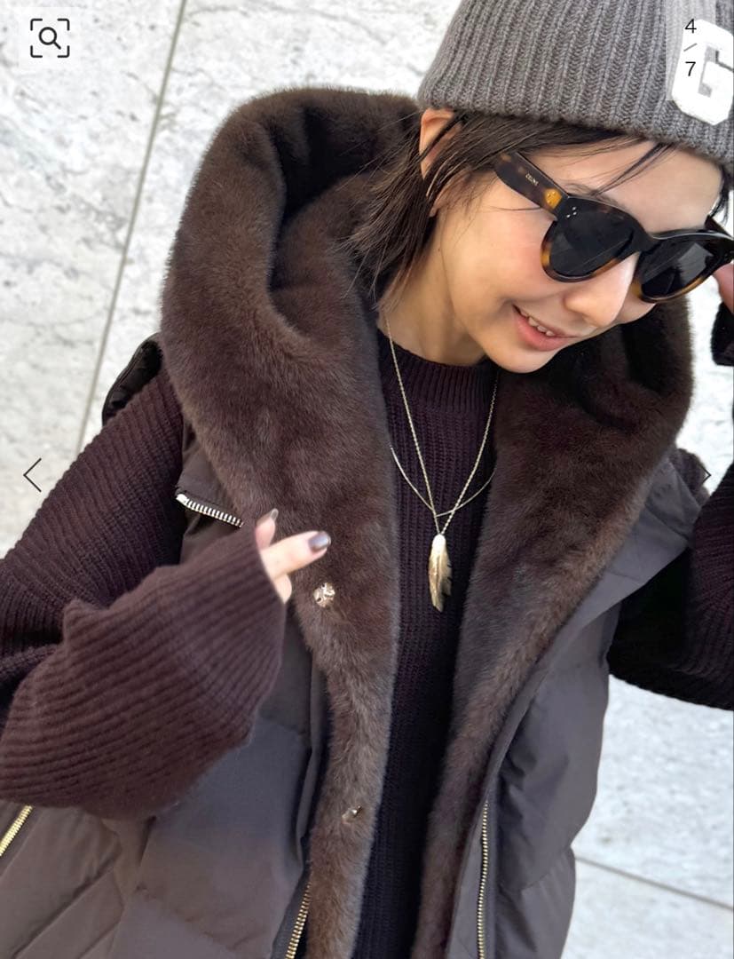 L'Appartement ルー アンドレア FAKE MINK VEST