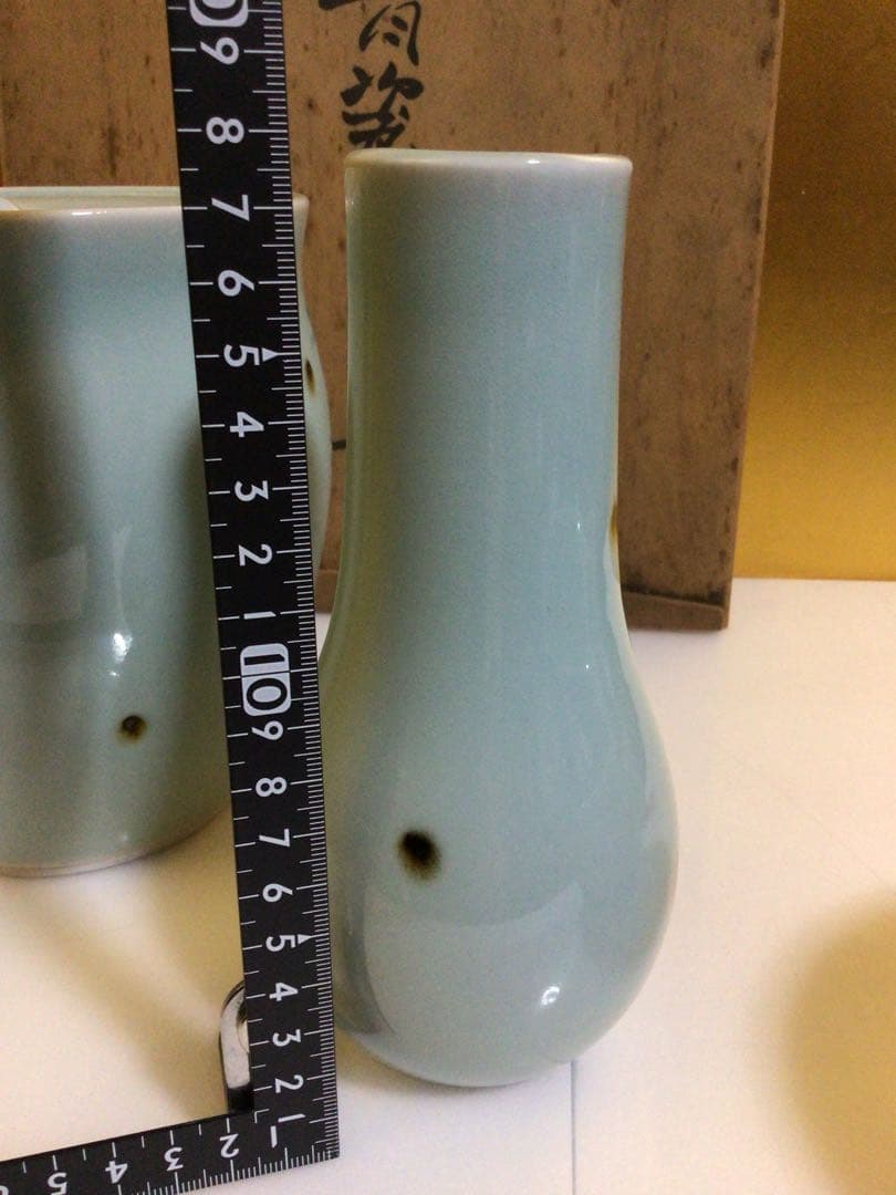 茶道具 青磁 皆具 共箱付き