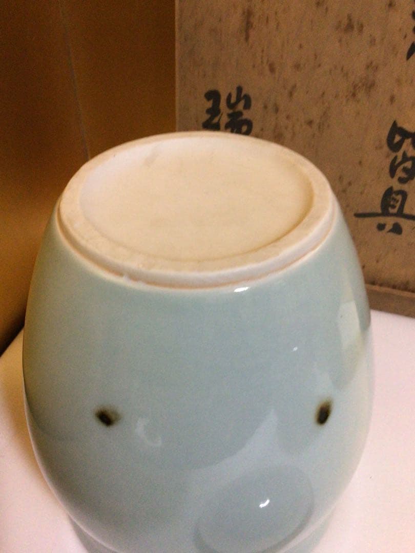 茶道具 青磁 皆具 共箱付き