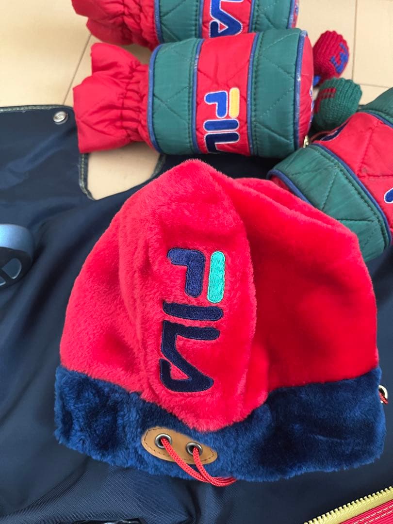 FILA キャディバッグ & クラブ12本セット　レッド