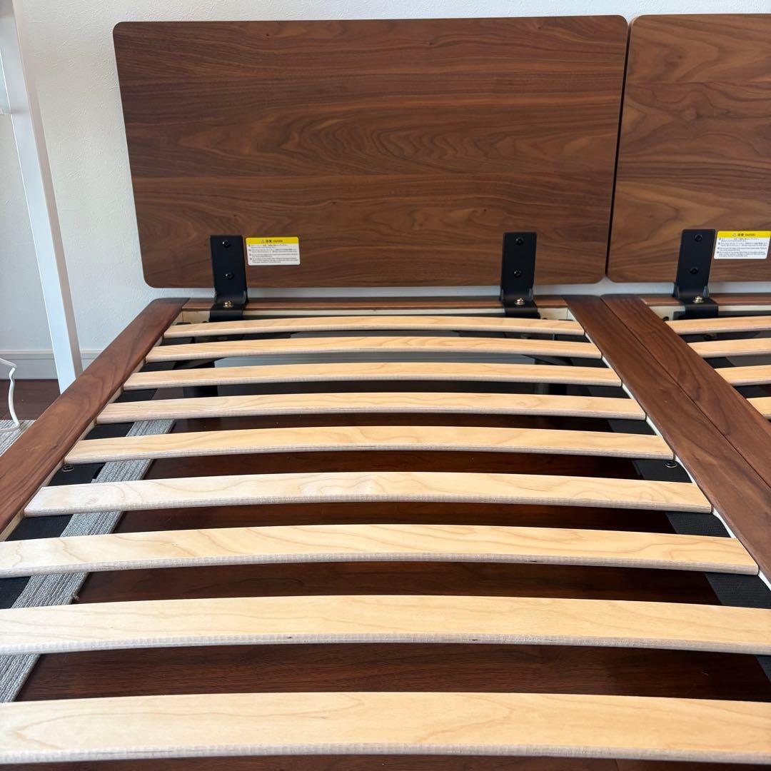 無印良品 ベッドフレーム スモール ウォルナット1