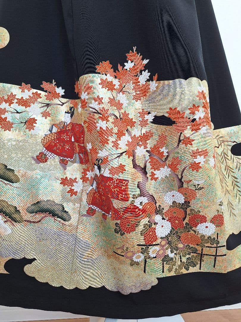 着物リメイクワンピース3641