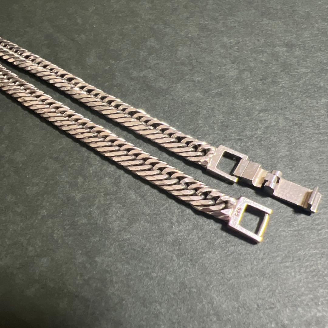 SV925 シルバー 12面 トリプル 喜平 ネックレス