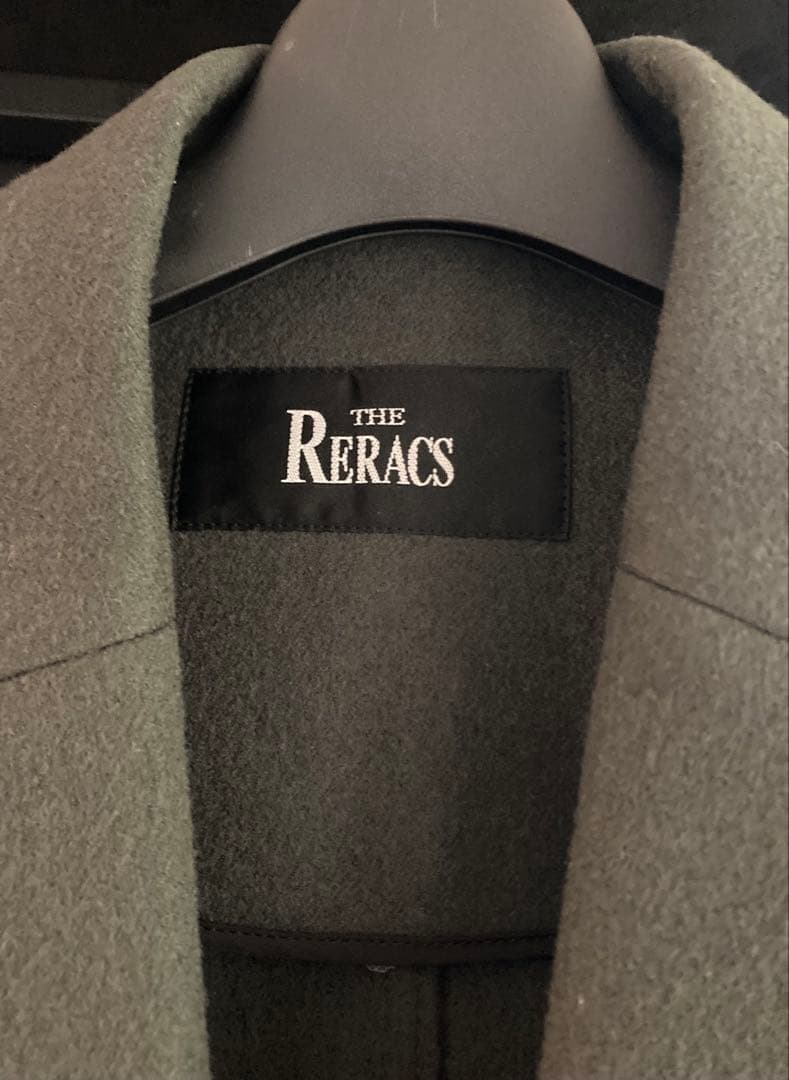 【美品】The Reracs ザ リラクス カーキ メルトンチェスターコート