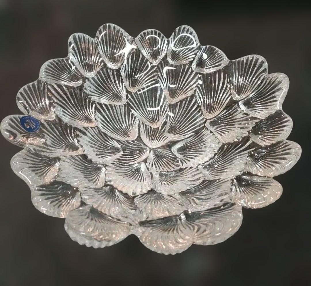 マスリングクリスタルグラスシェルボウルシーシェル23.5cm #ルトッケン