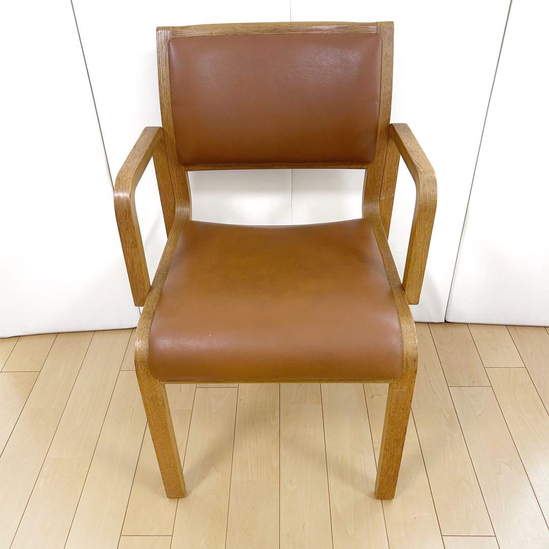arflex NU 川上元美 オーク イタリア 本革 アームチェア　アンティーク