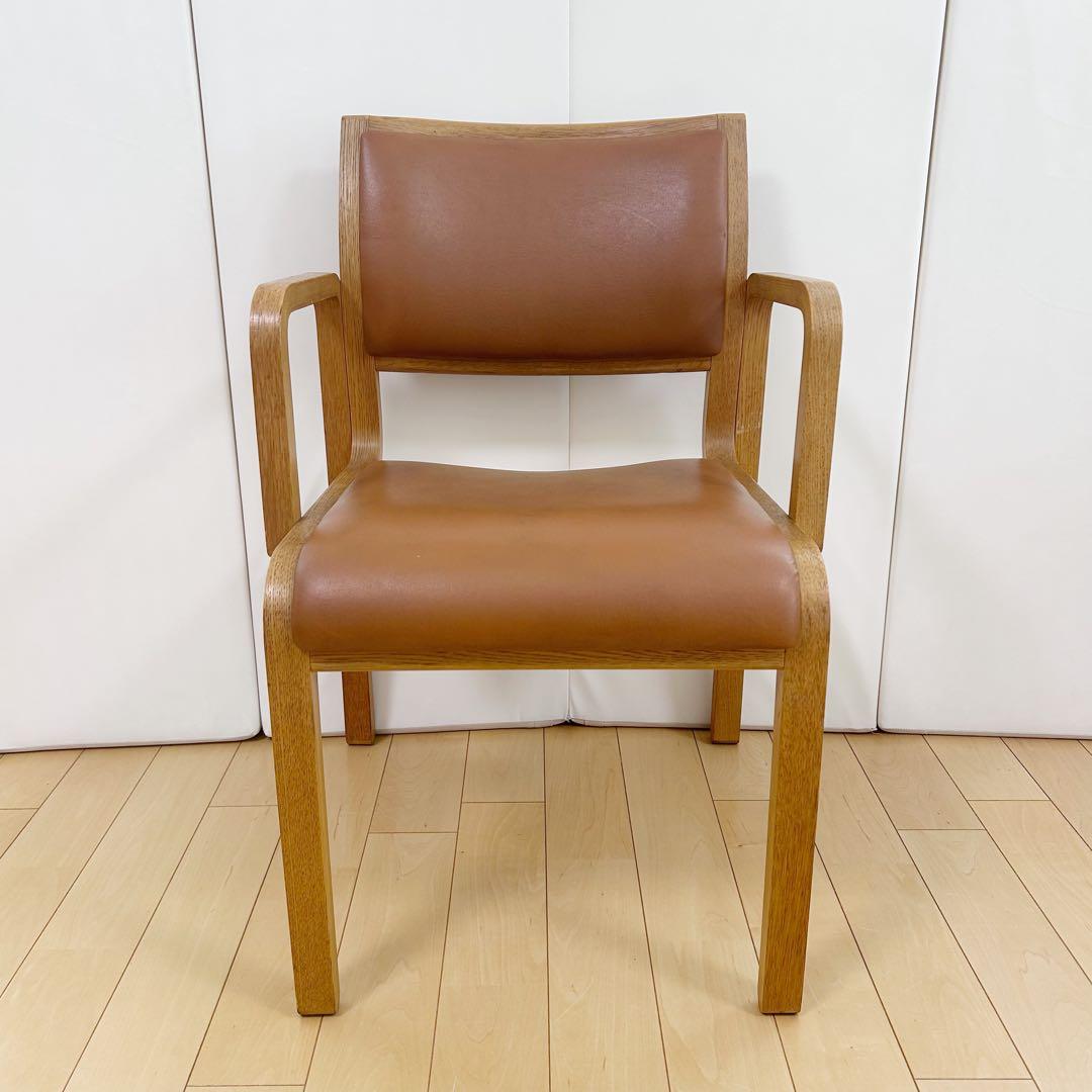 arflex NU 川上元美 オーク イタリア 本革 アームチェア　アンティーク