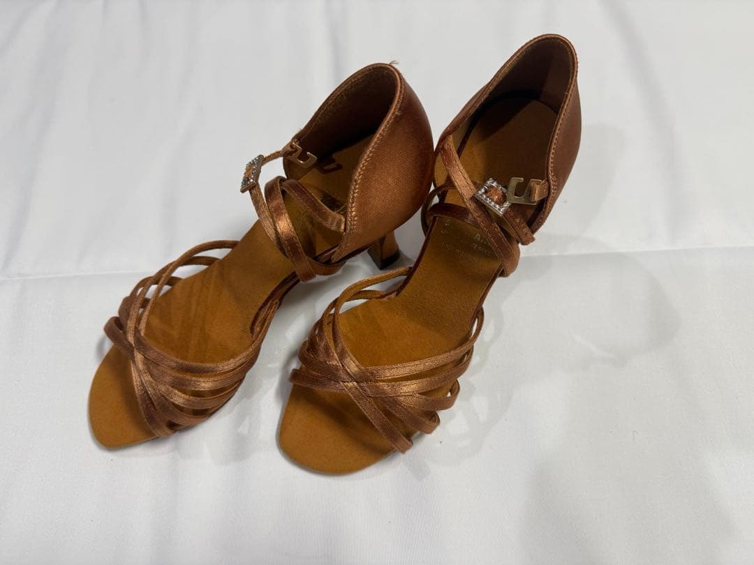 スーパダンスシューズ 1403 ダークタンサテン