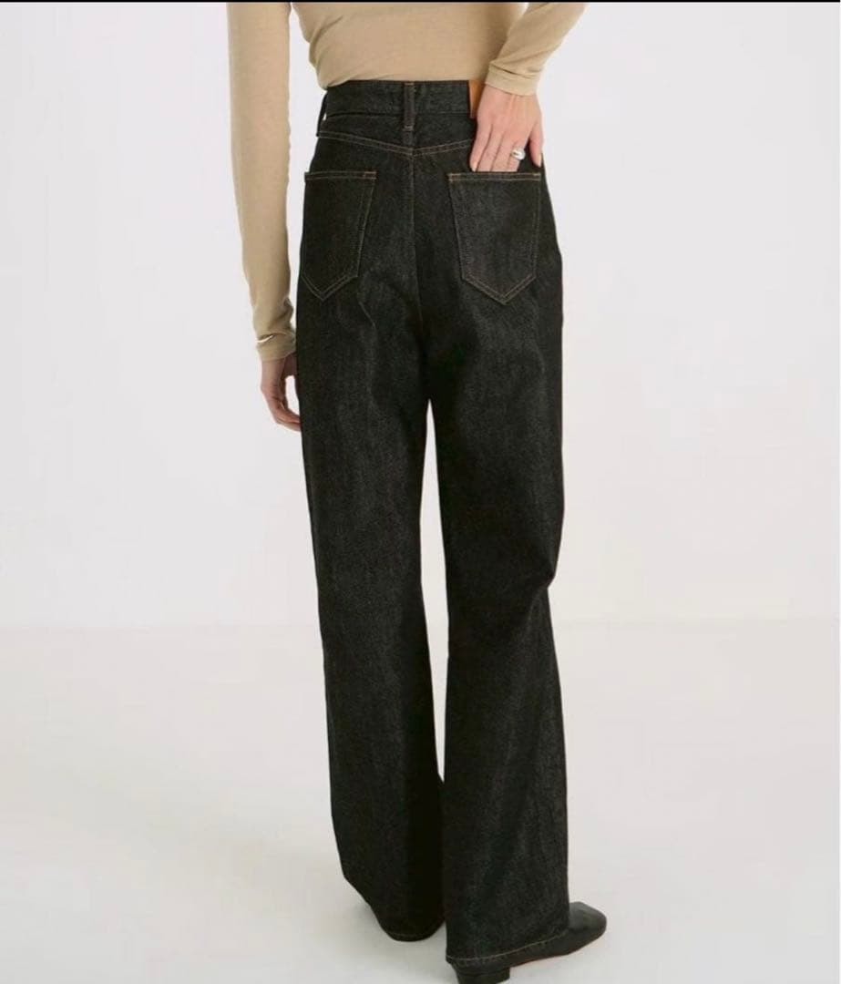 【美品】CLANE SECOND DENIM PANTS LIGHT BLACK