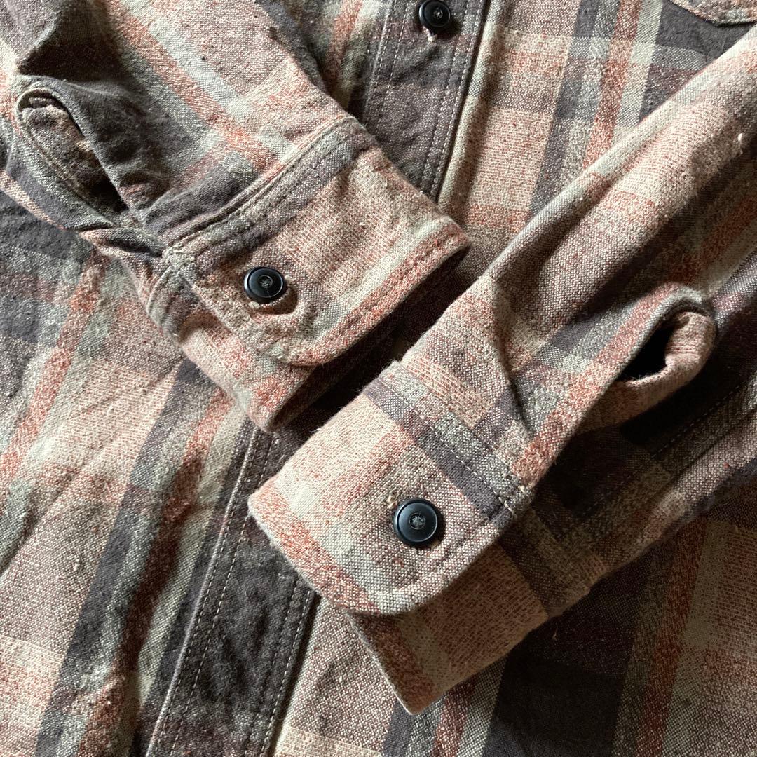 DELUXWARE デラックスウェア ヘビーネルシャツ コットンシャツ Mサイズ