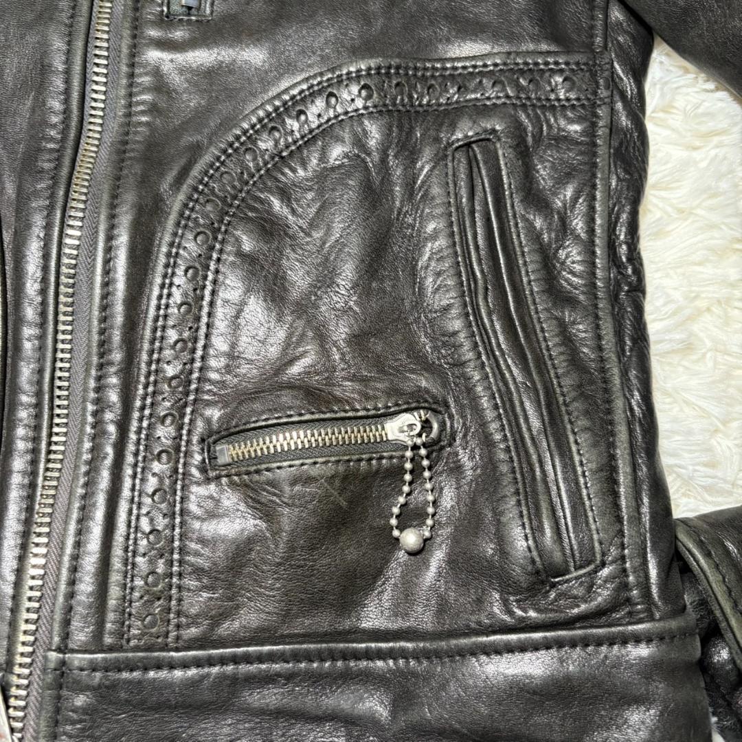 ジョンブル JOHNBULL ホースハイド シングルライダース M