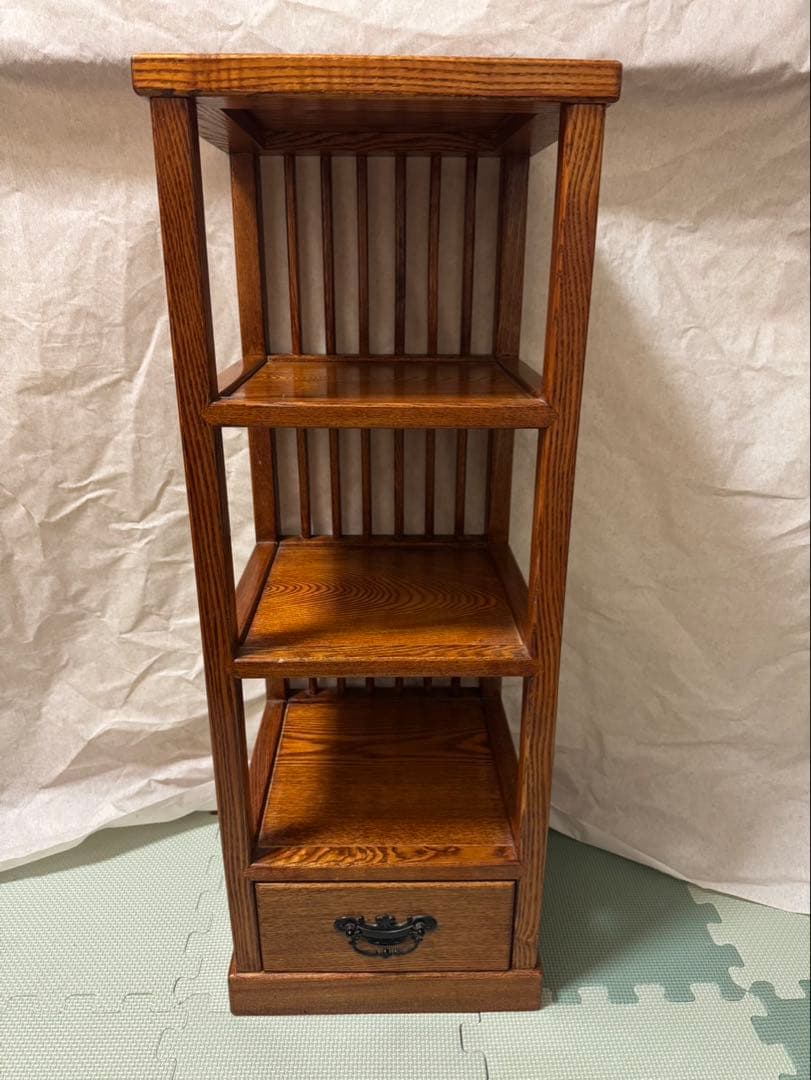 レトロ　アンティーク　3段棚　飾り棚　シェルフ