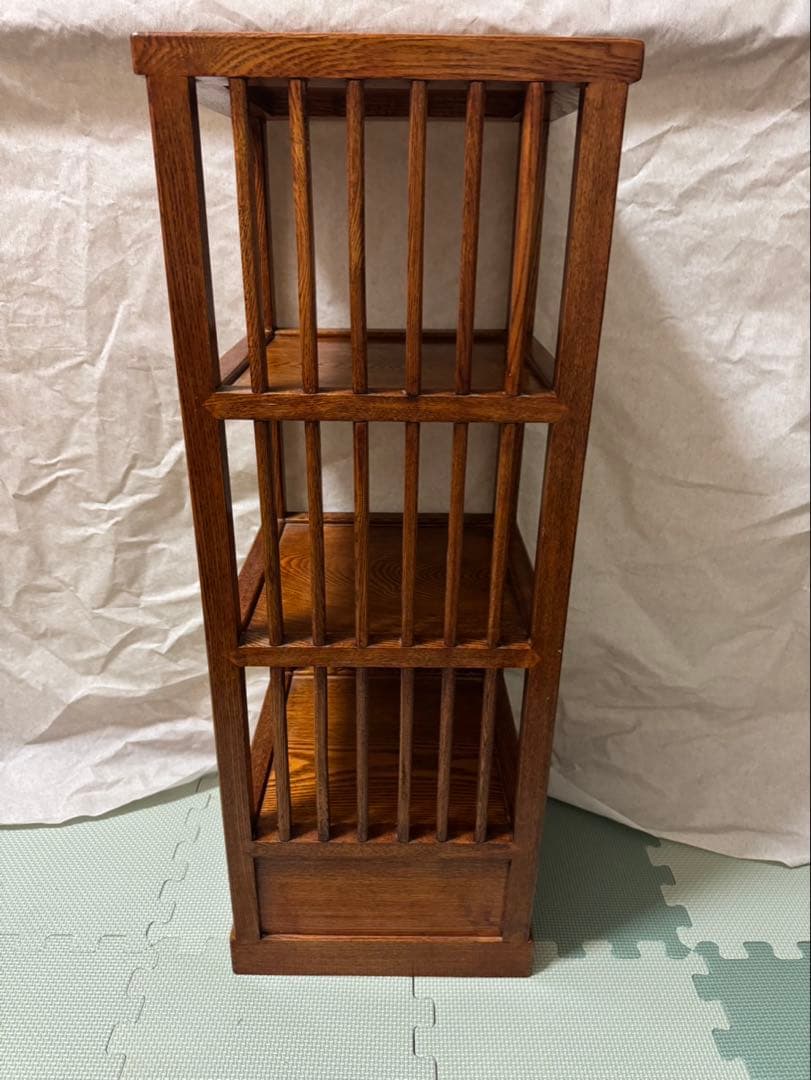 レトロ　アンティーク　3段棚　飾り棚　シェルフ