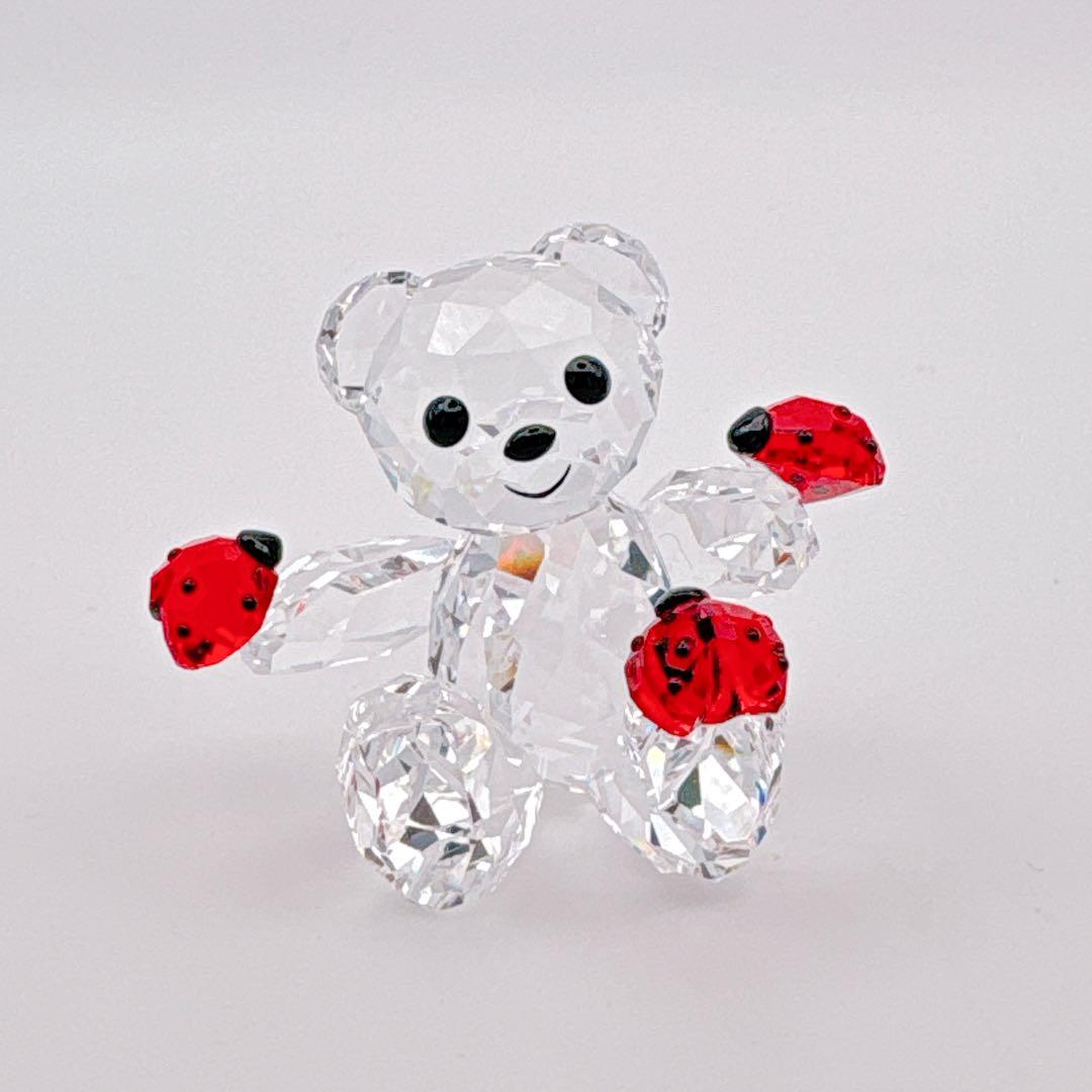 SWAROVSKI スワロフスキー クリスタル クマ てんとう虫 置き物