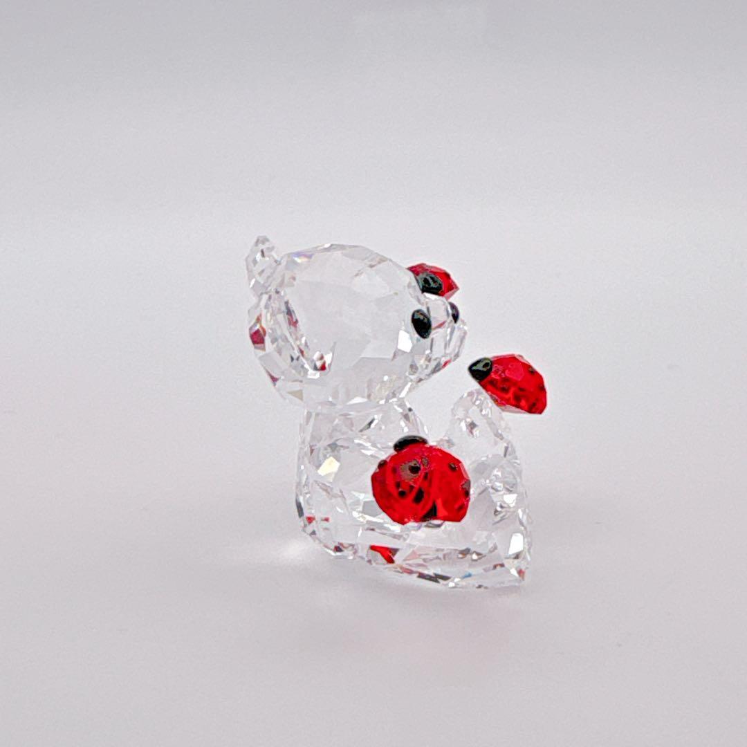 SWAROVSKI スワロフスキー クリスタル クマ てんとう虫 置き物