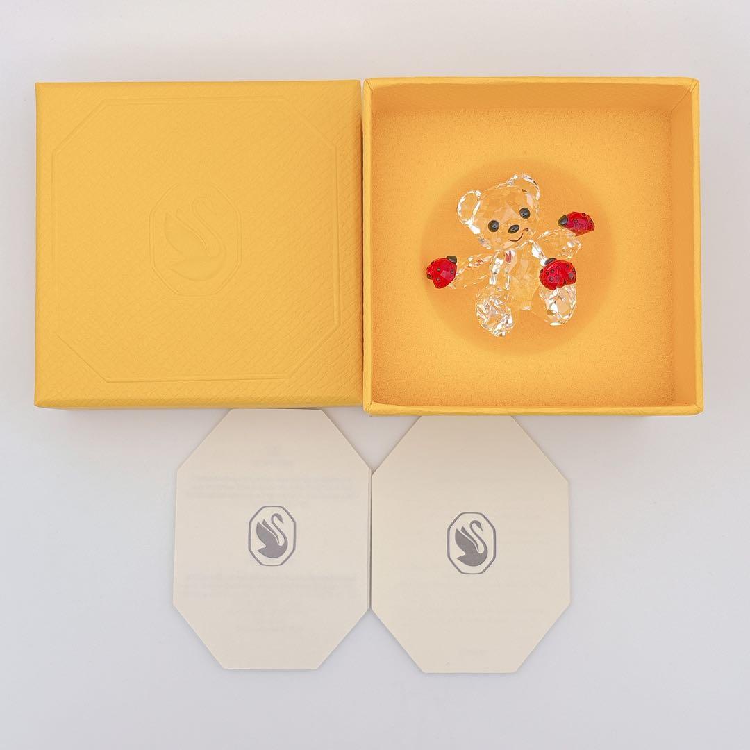 SWAROVSKI スワロフスキー クリスタル クマ てんとう虫 置き物