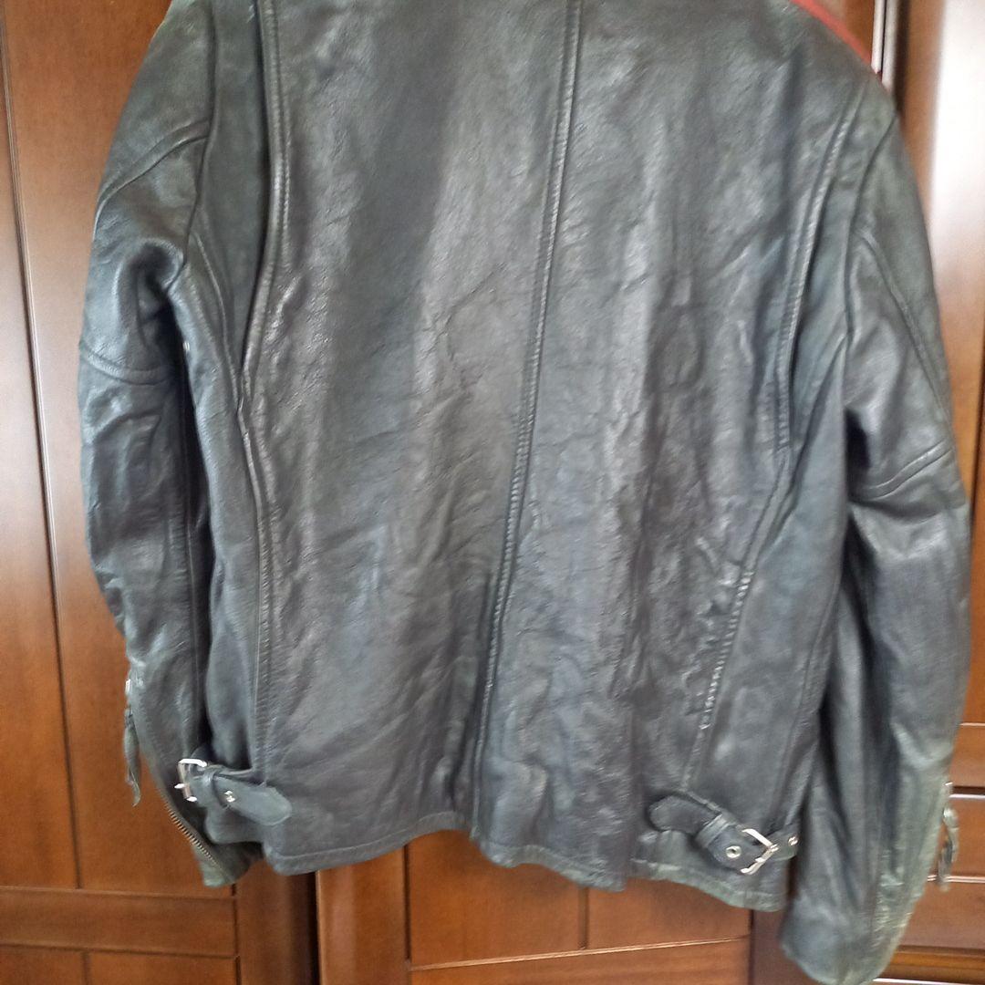 Schott ブラックレザーライダースジャケット M
