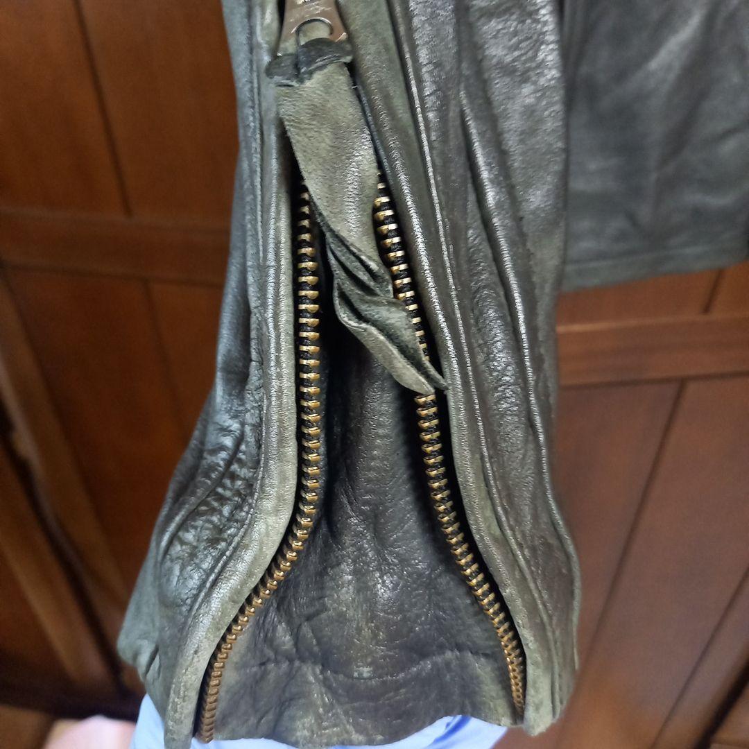 Schott ブラックレザーライダースジャケット M